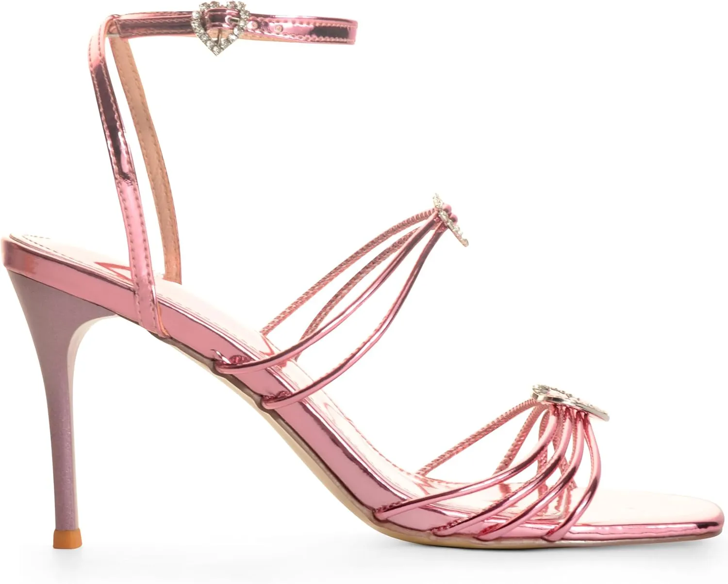 ANN CREEK Womens Heeled Sandals Strappy Heels Square Toe Stiletto Heels for Women Sexy Open Toe Bridal Wedding Party Dress Heels Sandals