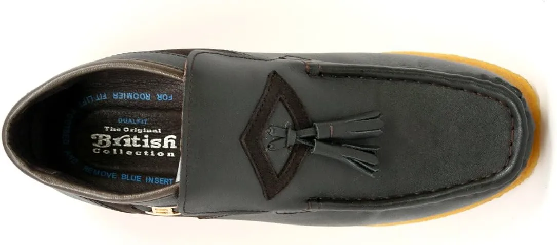 British Collection Men's Palace Three Quarters Slip on Leather Shoes