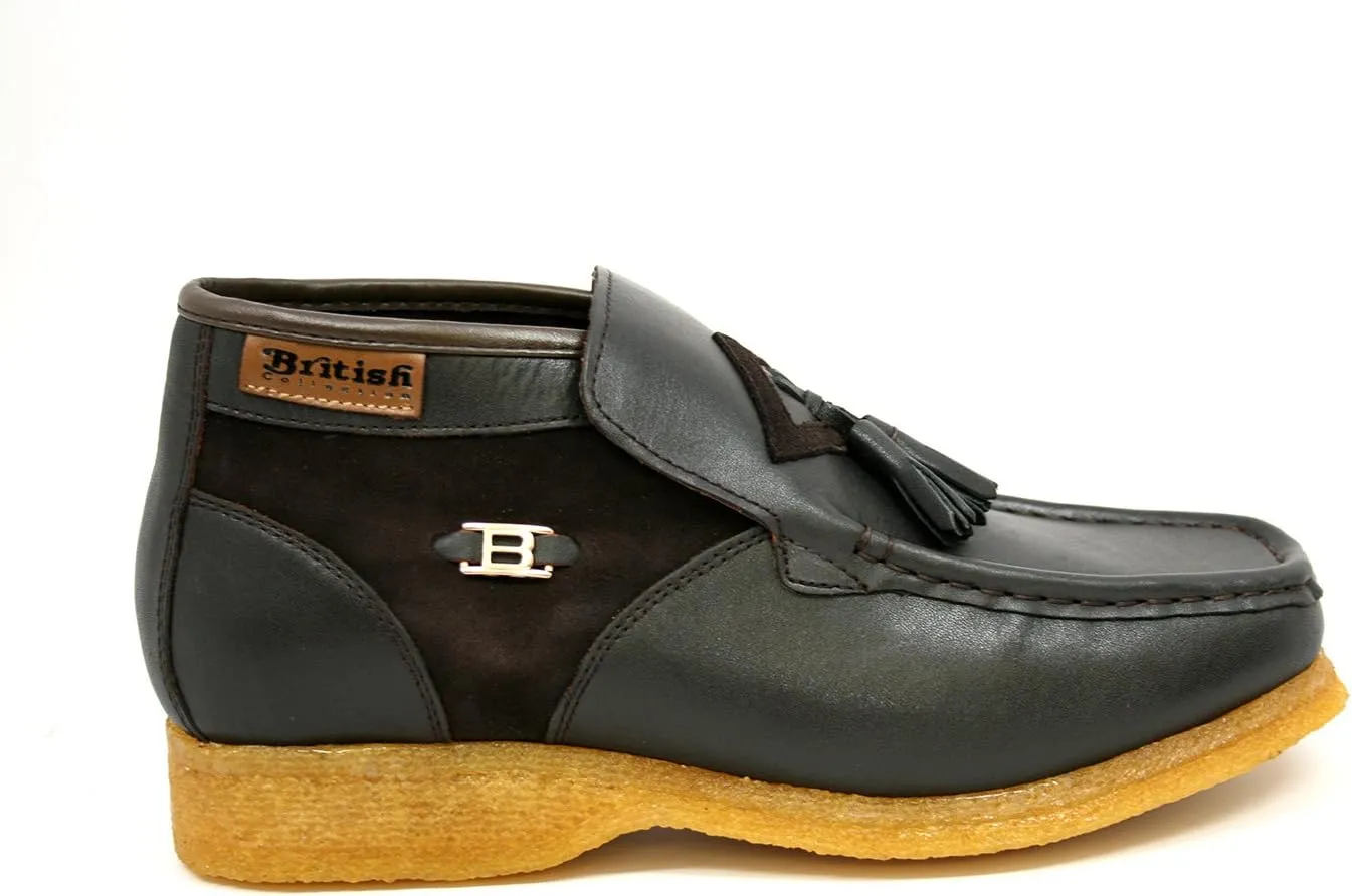 British Collection Men's Palace Three Quarters Slip on Leather Shoes