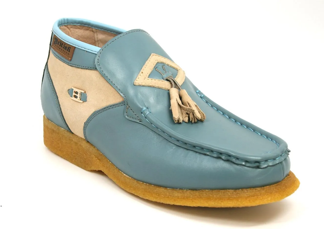 British Collection Men's Palace Three Quarters Slip on Leather Shoes