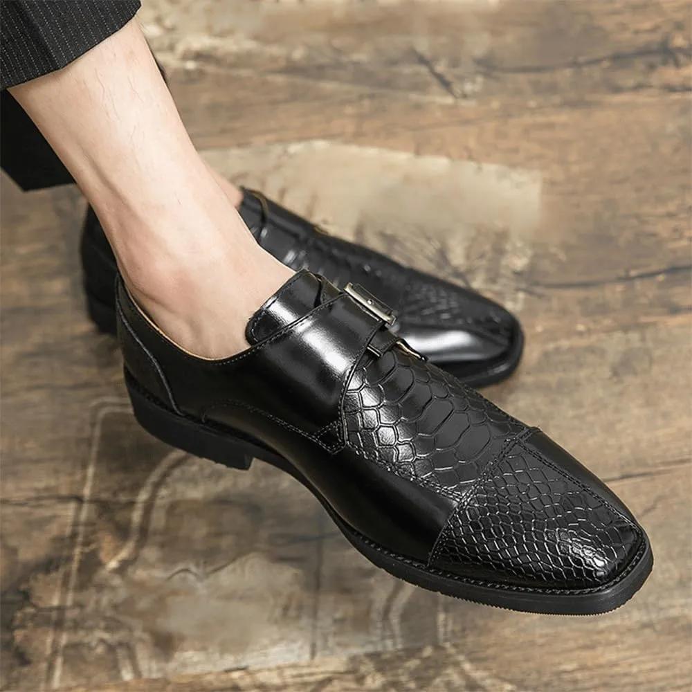 Business Casual Brogue Shoes Men's Leather Formal Shoes Winter Wedding Fashion Trend Shoes for Men Oxfords Dress Shoes