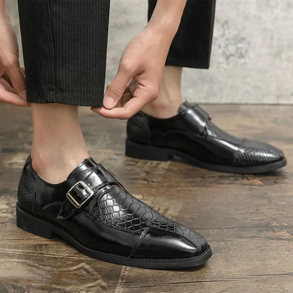 Business Casual Brogue Shoes Men's Leather Formal Shoes Winter Wedding Fashion Trend Shoes for Men Oxfords Dress Shoes