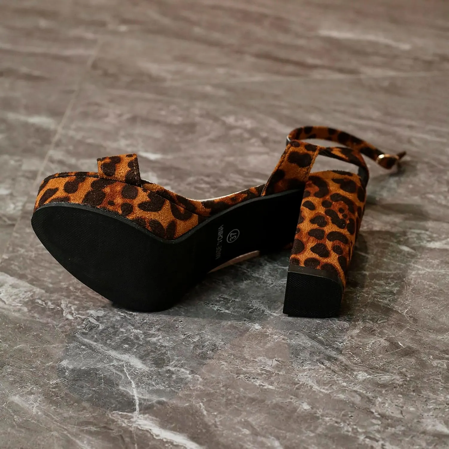 Chunky Platform Heels for Women High Block Heel Sandals Open Toe Heels Slingback Pumps Shoes Summer Chunky Sandals