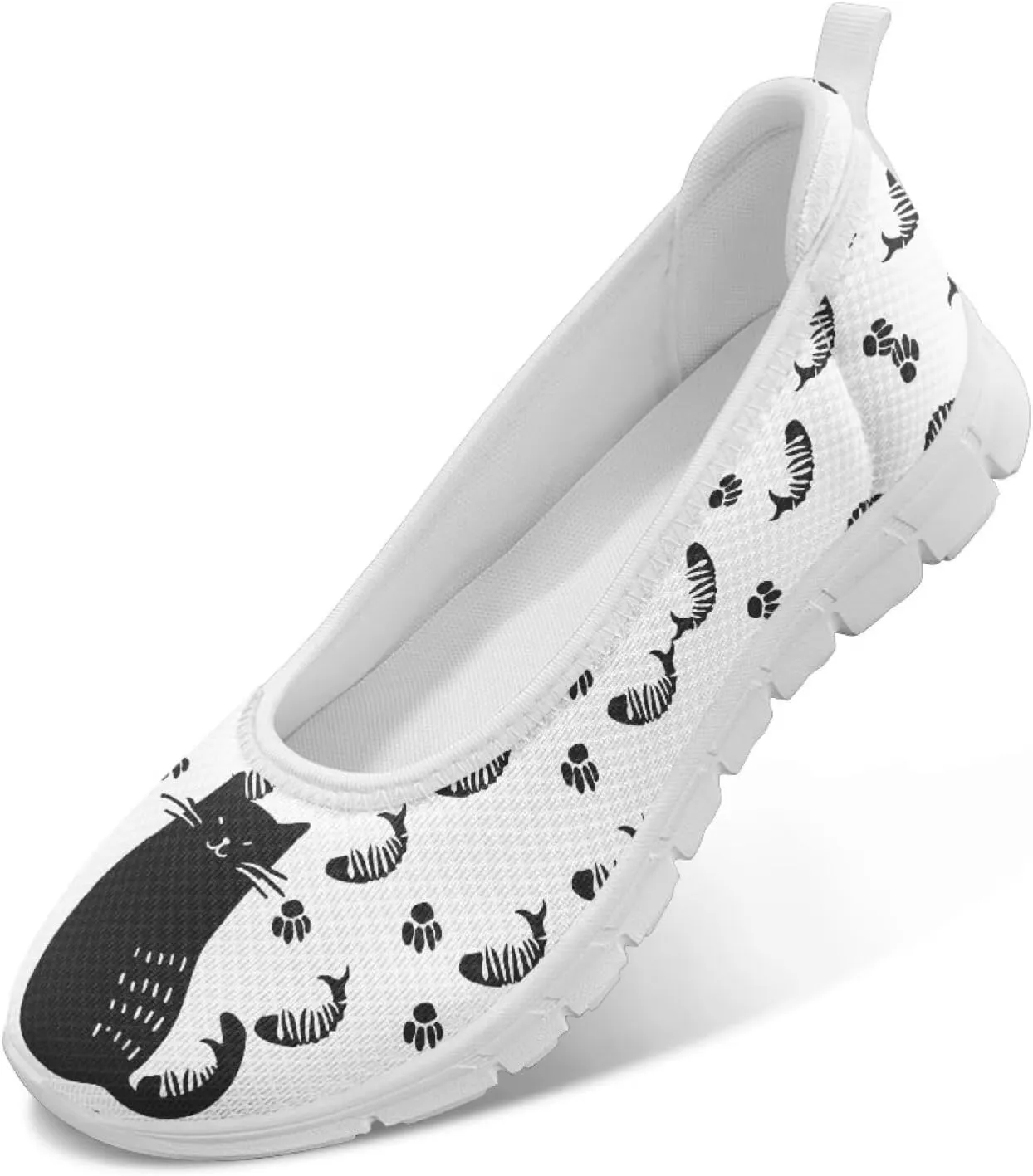 Coloranimal Flats for Women Loafers Shoes Walking Shoes Mesh Flats Athletic Shoes Casual Flats Comfortable Travel Shoes Slip On Flats