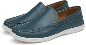 CSCDD Casual Mens Shoes Leather Slip On Shoes Men Loafers Driving