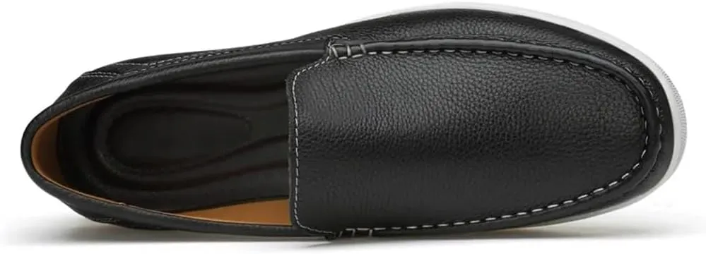CSCDD Casual Mens Shoes Leather Slip On Shoes Men Loafers Driving