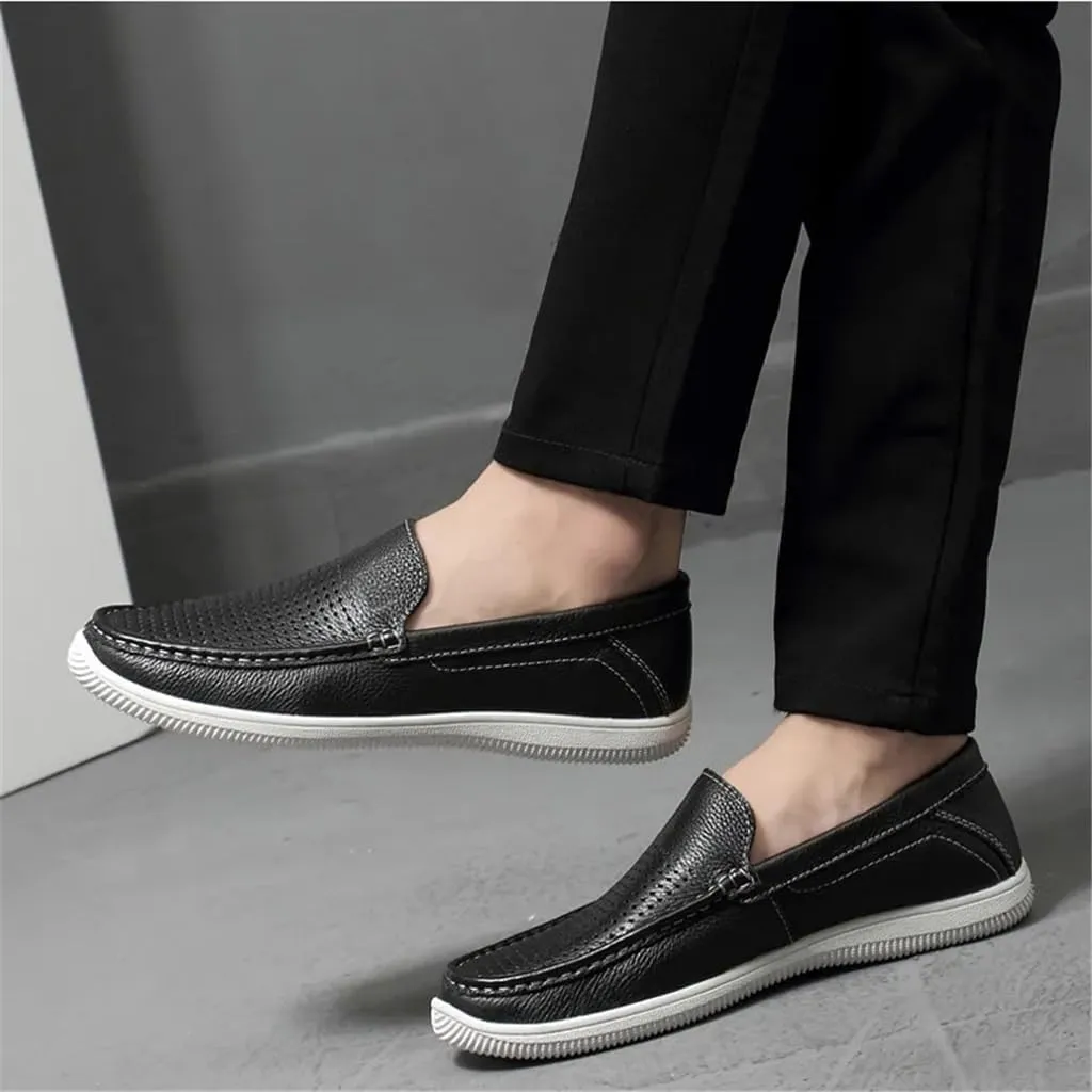CSCDD Casual Mens Shoes Leather Slip On Shoes Men Loafers Driving