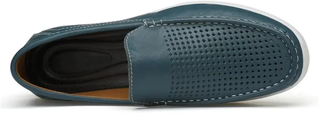 CSCDD Casual Mens Shoes Leather Slip On Shoes Men Loafers Driving