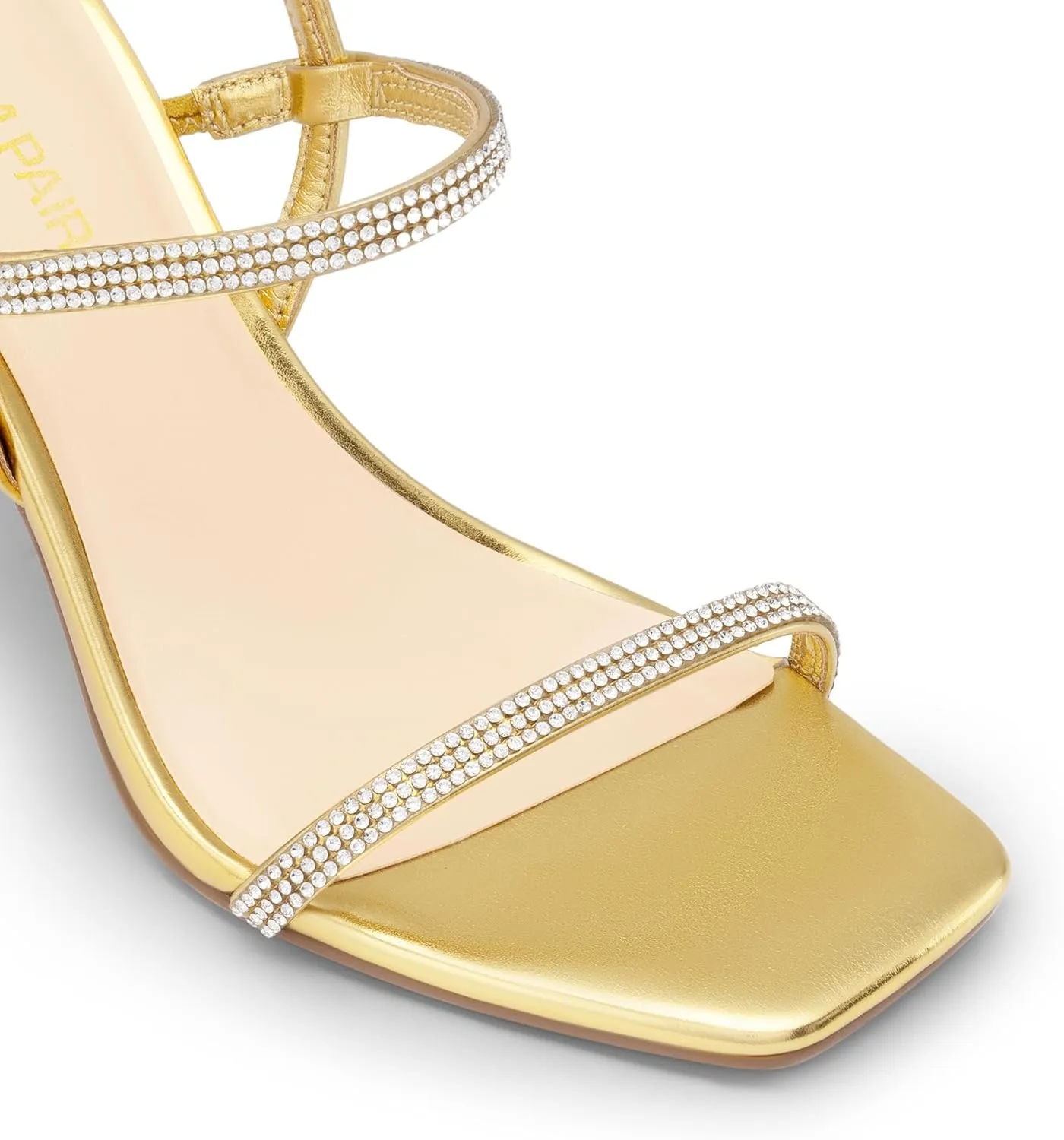 DREAM PAIRS Womens Slingback Heels High Stilettos Open Square Toe Ankle Strap Pumps Sexy Comfort Strappy Dress Shoes Wedding Bridal Heeled Sandals