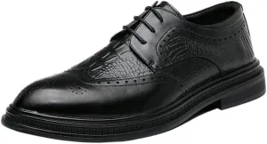 Dress Oxford Shoes for Men British Style Genuine Leather Men's Brogue Shoes Luxury Handmade man Oxfords New Casual Breathable Business Shoes