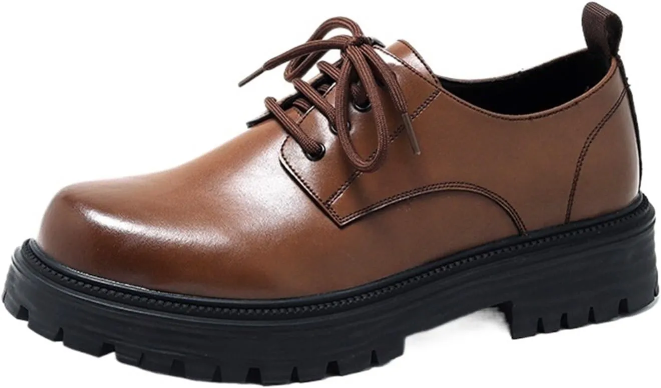 Dress Shoes For Men Men's spring leather shoes genuine leather breathable formal business boots low top casual British style shoes