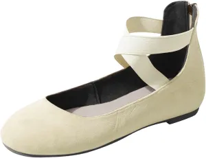 Flats for Women Suede Slip On Loafers Ballet Flat Shoes Dressy Office Shoes Comfort Wide Office Shoes Business Shoes