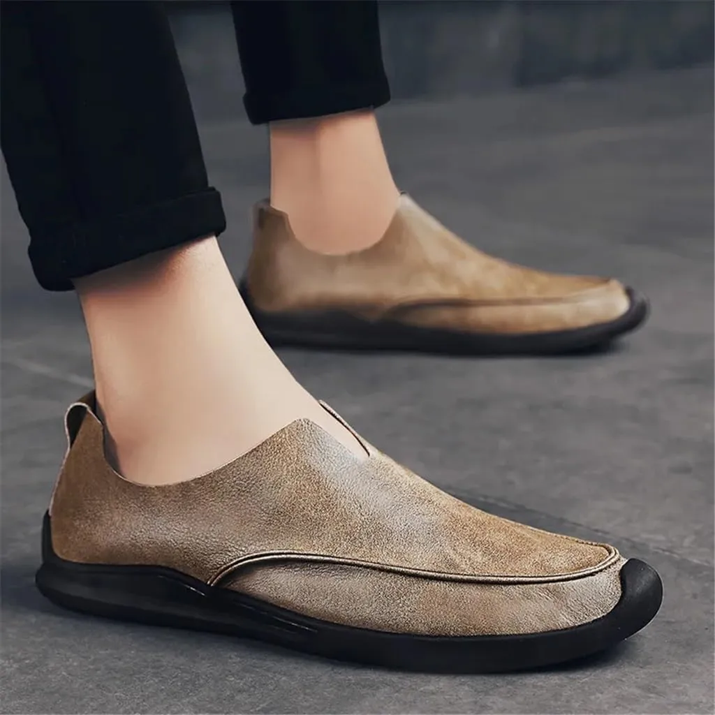 FMURY Genuine Leather Men Shoes Casual Slip On Formal Loafers Men Moccasins Male Driving Shoes Loafers
