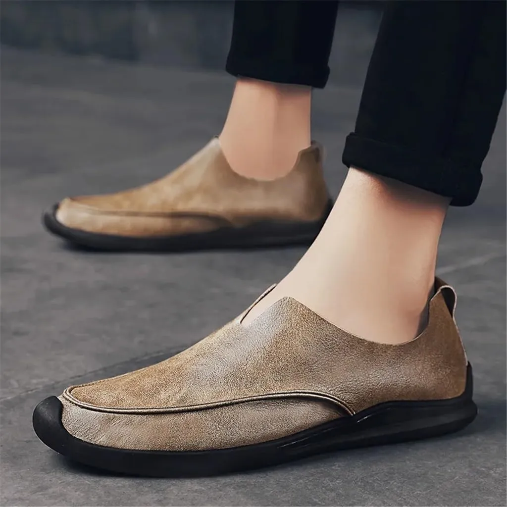FMURY Genuine Leather Men Shoes Casual Slip On Formal Loafers Men Moccasins Male Driving Shoes Loafers
