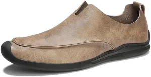 FMURY Genuine Leather Men Shoes Casual Slip On Formal Loafers Men Moccasins Male Driving Shoes Loafers