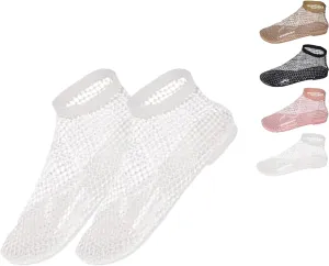 Glitter Shoes for Women, Ultra Comfortable Shiny Gem Mesh Flats, Sparkly Mesh Flat Sandals for Women