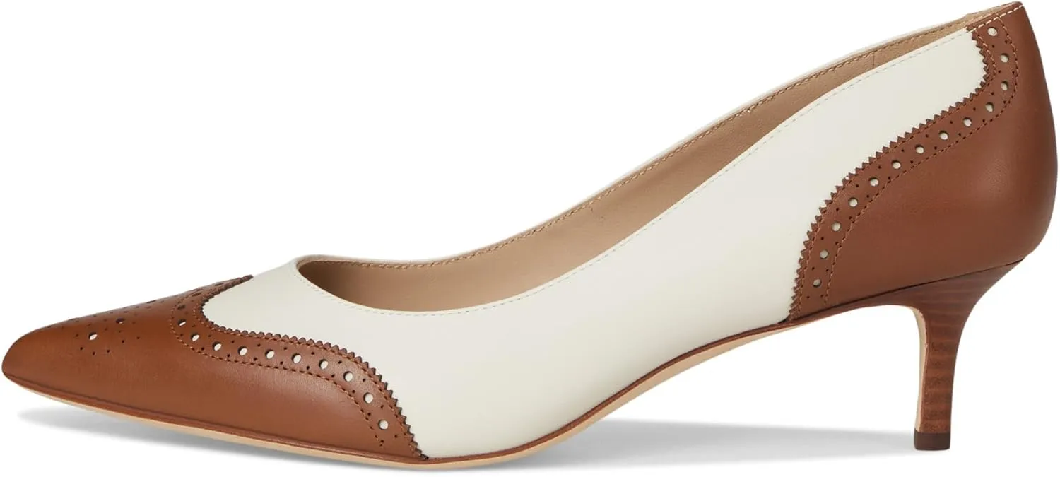 Lauren Ralph Lauren Women's Adrienne Leather Wingtip Pumps