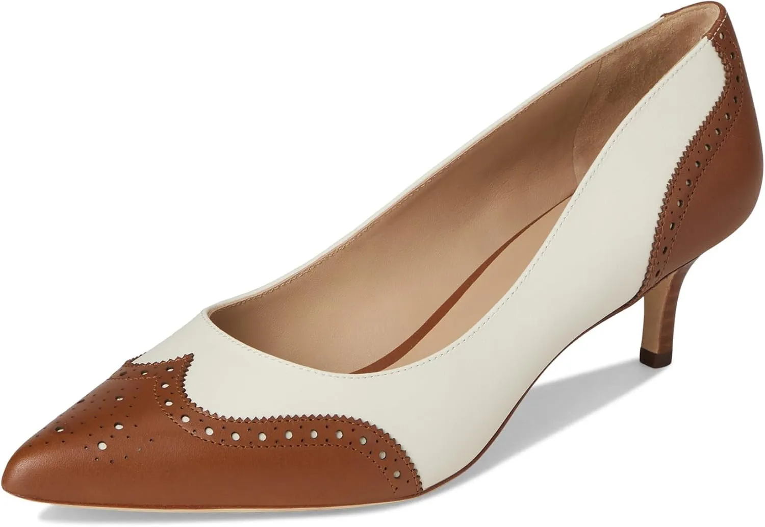 Lauren Ralph Lauren Women's Adrienne Leather Wingtip Pumps