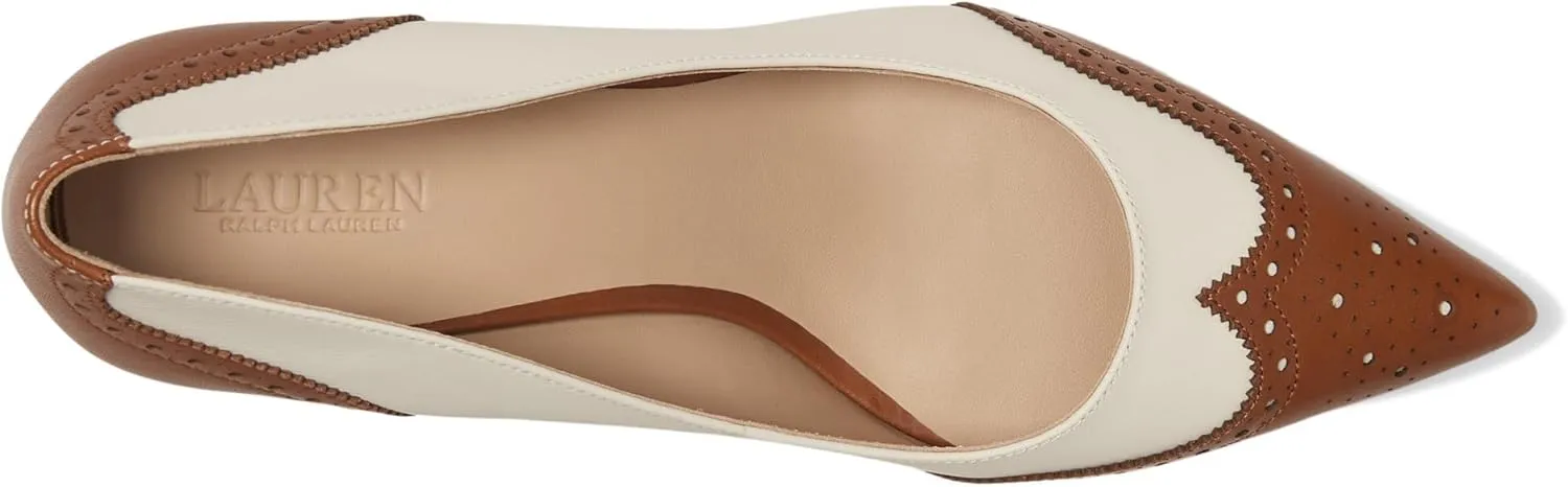 Lauren Ralph Lauren Women's Adrienne Leather Wingtip Pumps
