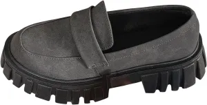 Loafers for Women Hands Free Low Top Lug Sole Chunky Heel Classic Casual Boat Shoes Ladies Cushioned Footbed Jogging Tennis Sneakers Breathable Comfy Lightweight Walking Shoe for Daily Wear