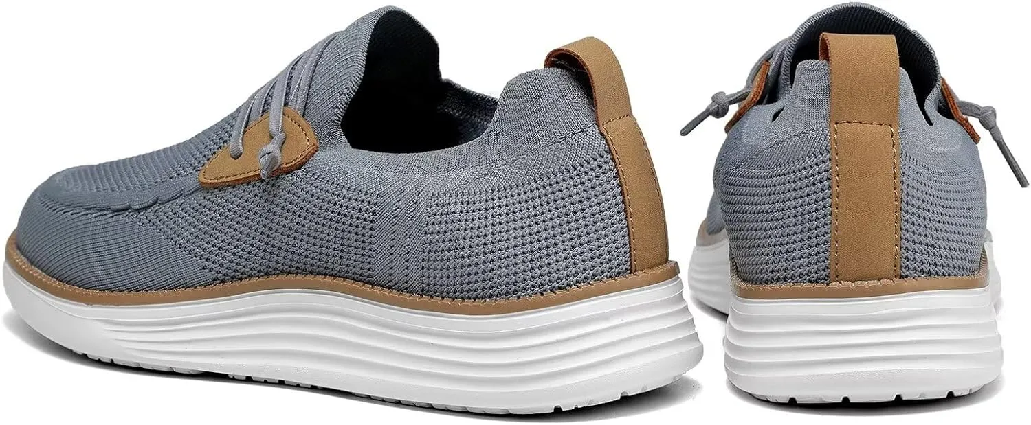 Mens Casual Loafers Shoes Slip On Walking Dress Sneakers Mesh Business Oxfords Work Lightweight Soft Sole Zapatos