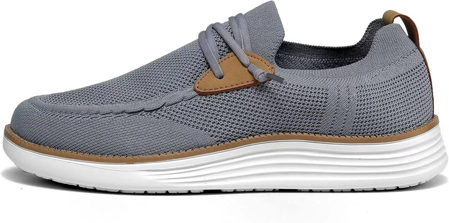 Mens Casual Loafers Shoes Slip On Walking Dress Sneakers Mesh Business Oxfords Work Lightweight Soft Sole Zapatos