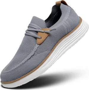 Mens Casual Loafers Shoes Slip On Walking Dress Sneakers Mesh Business Oxfords Work Lightweight Soft Sole Zapatos