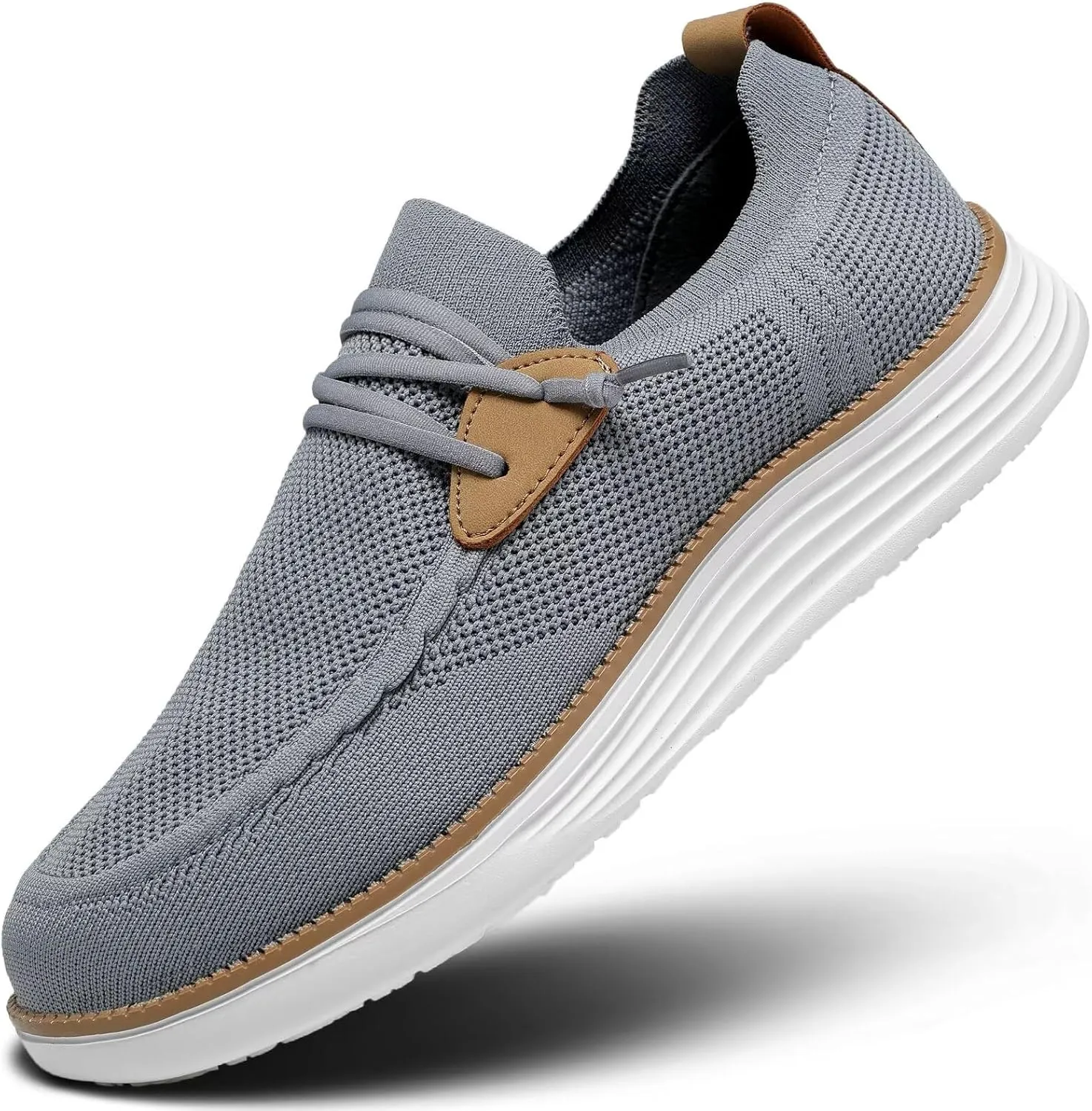 Mens Casual Loafers Shoes Slip On Walking Dress Sneakers Mesh Business Oxfords Work Lightweight Soft Sole Zapatos