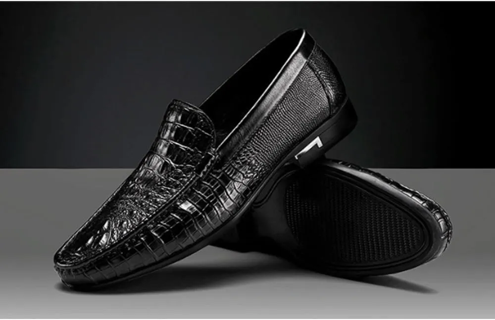 Men's Comfort Orthopedic Dress Shoes Slip-On Mens Dress Shoes New Brogue Shoes Men Casual Loafers Business Formal Dress Footwear