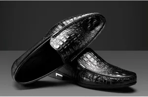 Men's Comfort Orthopedic Dress Shoes Slip-On Mens Dress Shoes New Brogue Shoes Men Casual Loafers Business Formal Dress Footwear