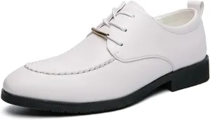 Mens Dress Shoes Casual Business Formal Oxford Dress Leather Comfortable Lace-up Walk Office Loafers Flats Shoes for Men