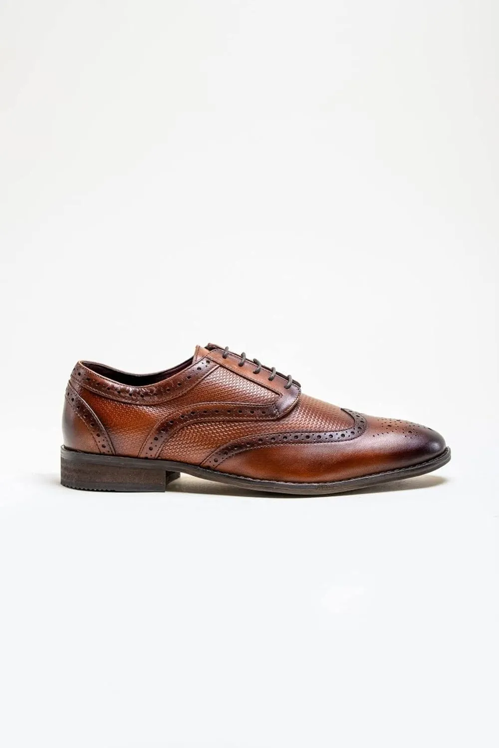 Mens Genuine Leather Brogues Lace Up Dress Shoes Formal Business Footwear