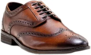Mens Genuine Leather Brogues Lace Up Dress Shoes Formal Business Footwear