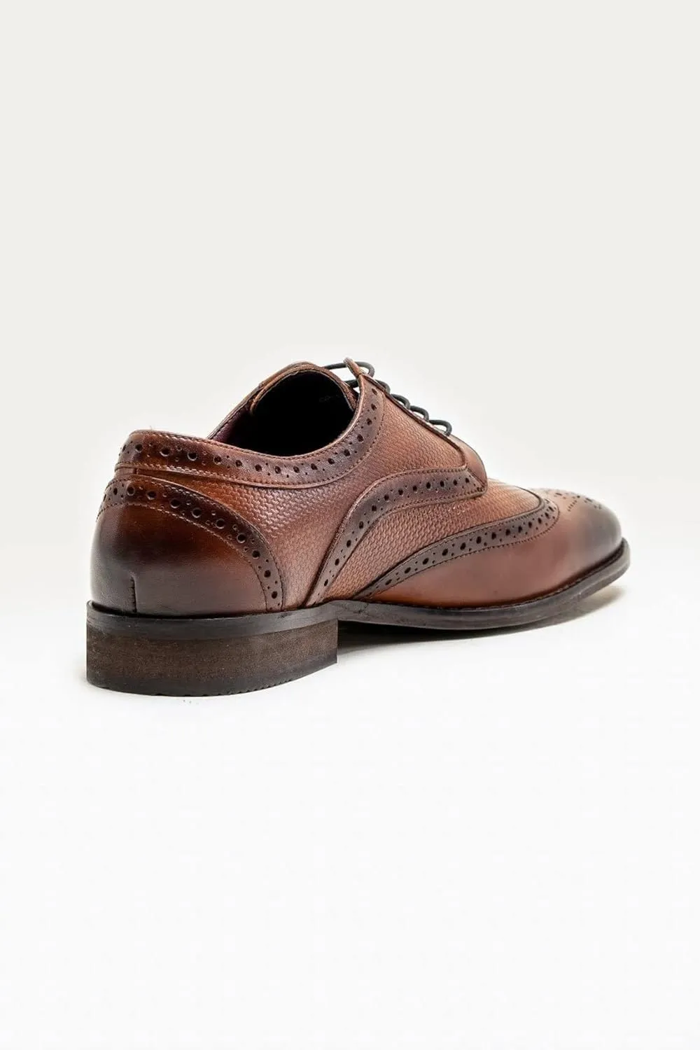 Mens Genuine Leather Brogues Lace Up Dress Shoes Formal Business Footwear