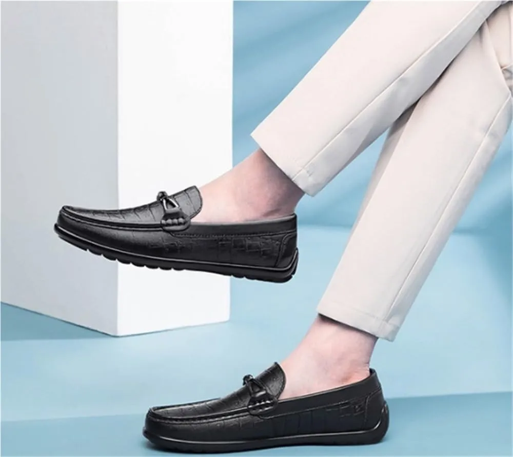 Mens Outdoor Loafers Shoes Slip On Comfortable Driving Style Casual Events Business Wedding Slip Resistant Flat Heel