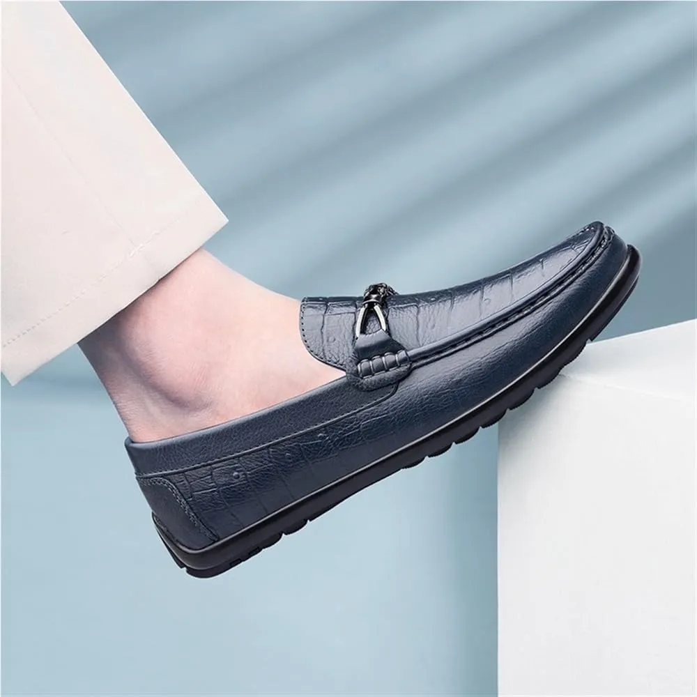 Mens Outdoor Loafers Shoes Slip On Comfortable Driving Style Casual Events Business Wedding Slip Resistant Flat Heel