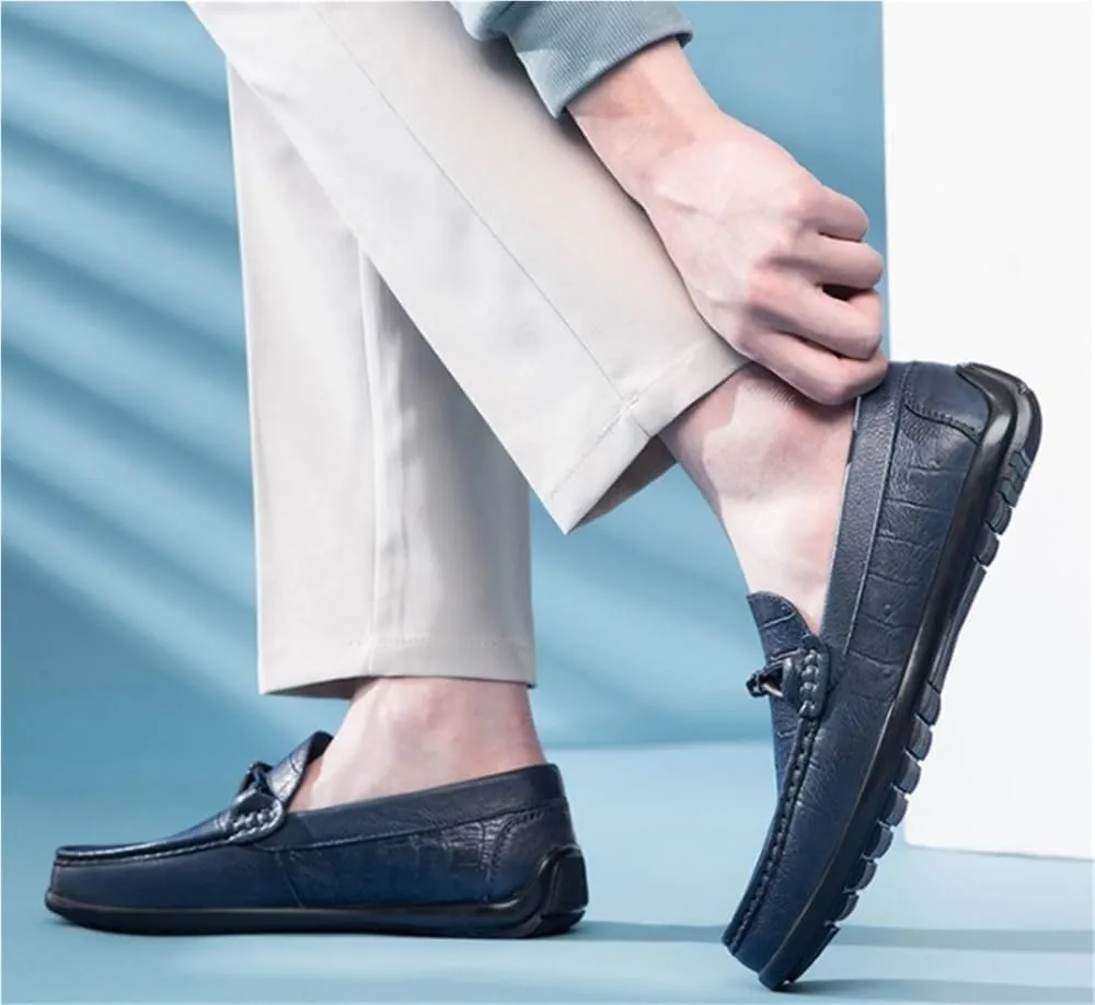 Mens Outdoor Loafers Shoes Slip On Comfortable Driving Style Casual Events Business Wedding Slip Resistant Flat Heel