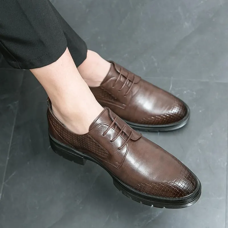 New Oxford Shoes for Men Men's Genuine Leather Shoes Brogue Shoes Banquet Formal Shoes Men's Business Shoes Conference Work Shoes