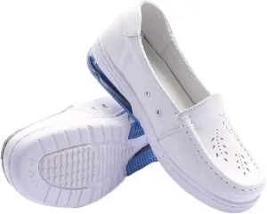 Nurse Shoes for Women Comfortable Slip On Lightweight White Work Slip Resistant Arch Support Healthcare Shoes