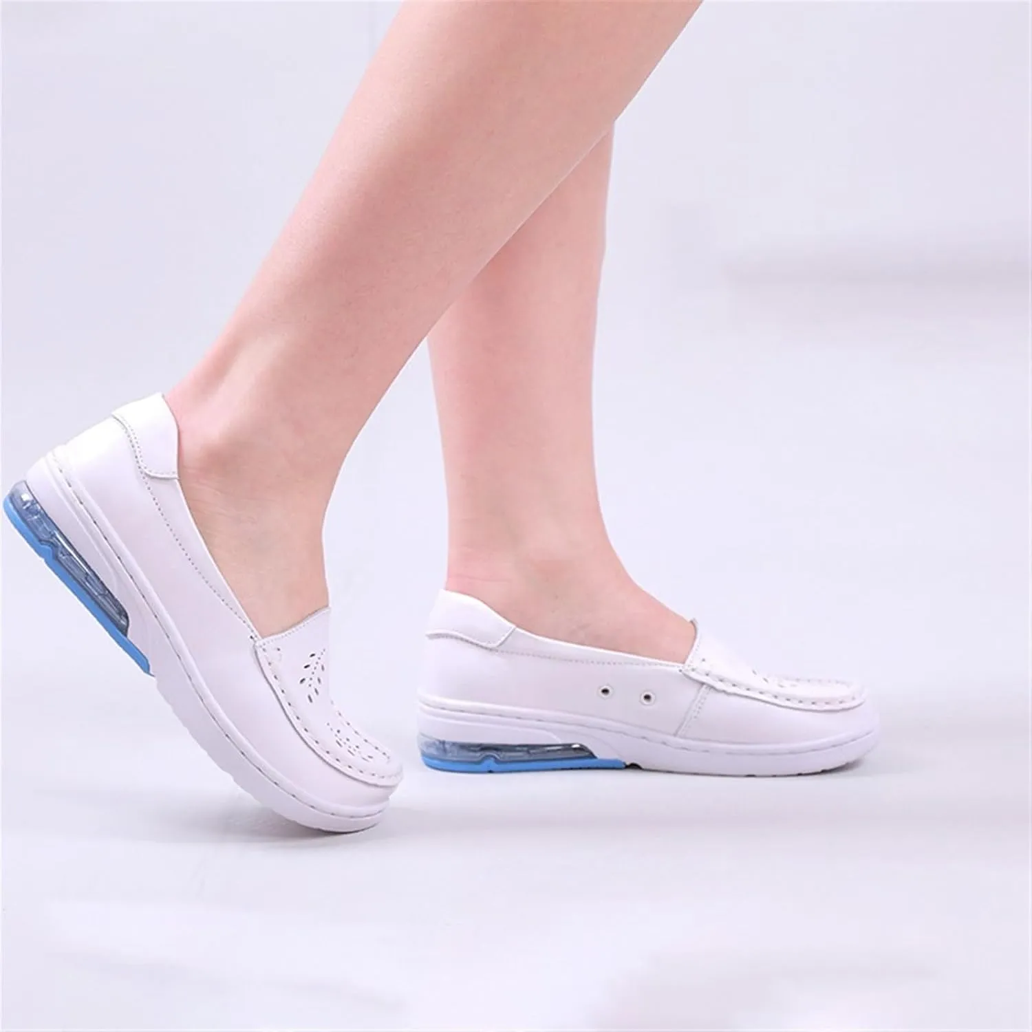 Nurse Shoes for Women Comfortable Slip On Lightweight White Work Slip Resistant Arch Support Healthcare Shoes