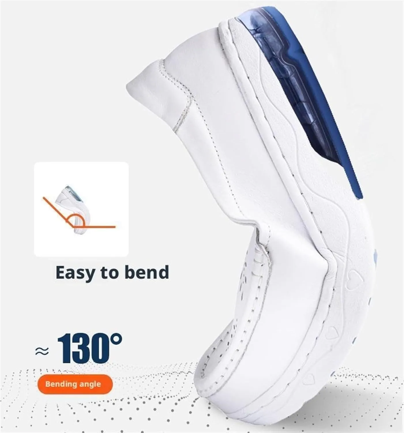 Nurse Shoes for Women Comfortable Slip On Lightweight White Work Slip Resistant Arch Support Healthcare Shoes