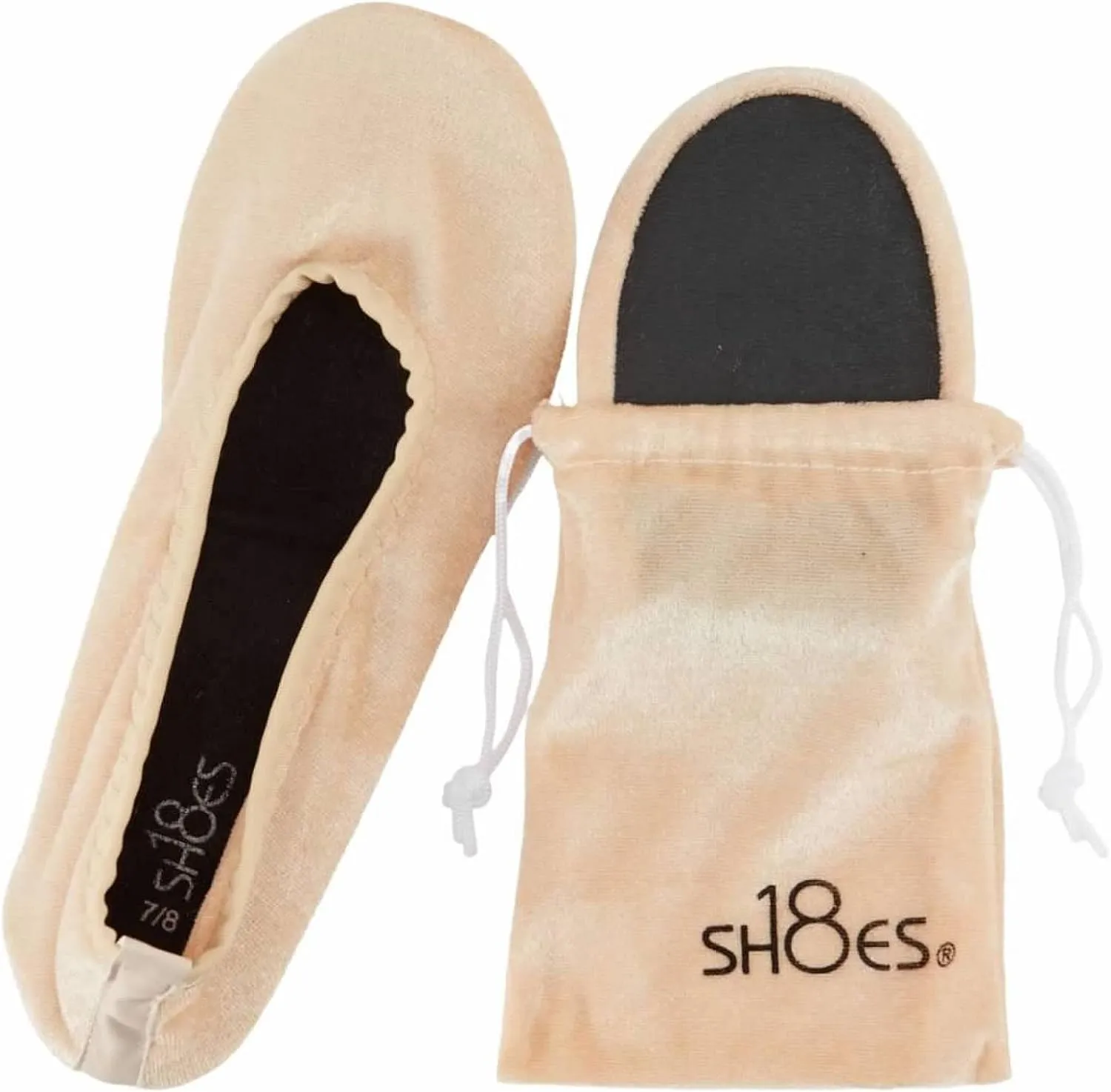 Shoes 18 Women's Foldable Portable Travel Ballet Flat Shoes w/Matching Carrying Case