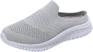 Women's Backless Walking Sneakers Summer Slip-on Womens Tennis Shoes Jogging Casual Shoes for Fall Fashion Sneakers White Tennis Shoe Trainers Shoe