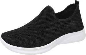 Womens Breathable Soft Sole Casual Sport Shoes Thick Sole Flat Comfortable Lighweight Sneakers Hands Free Comfy Outdoor Walking Shoes for Ladies
