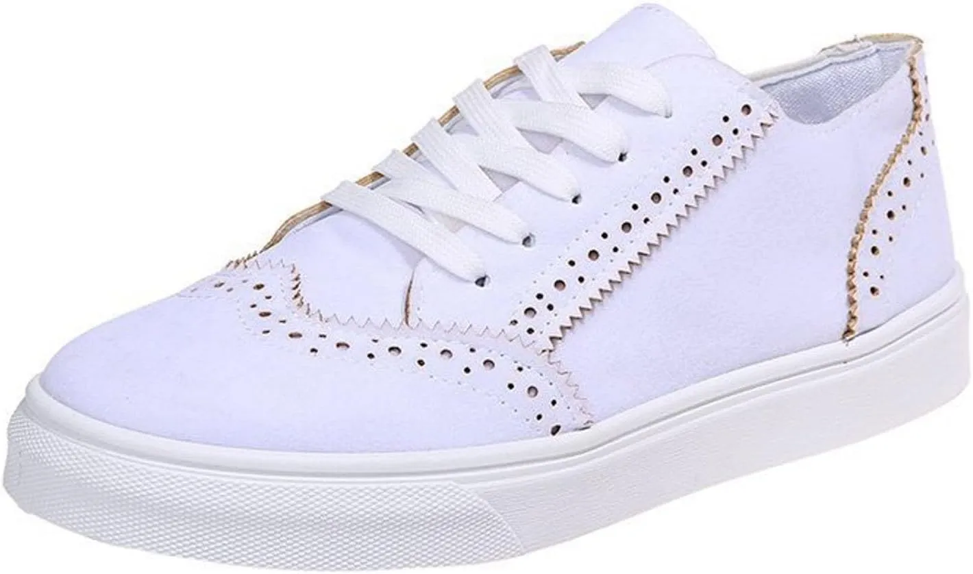 Women's Canvas Casual Shoes Slip On Lace Up Slip On Cushioned Footbed Jogging Tennis Sneakers Breathable Comfy Lightweight Walking Soft Platform Shoe for Gym Travel Daily Wear