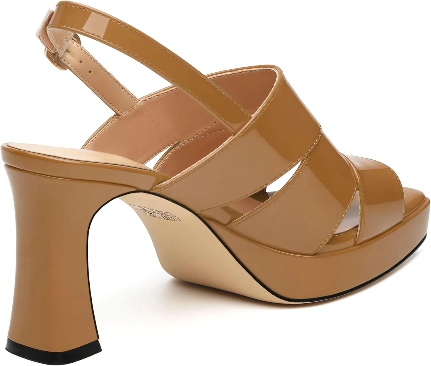 Womens Chunky Block Platform High Heels,Square Open Toe Strappy Heel Sandals for Women, Wedding Party Prom Fashion Slingback Dress Sandals