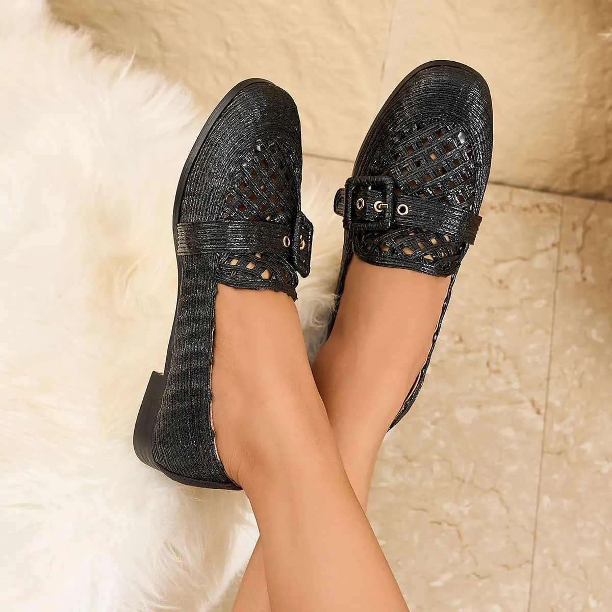 Women's Loafer Ballet Flats Casual Comfortable Business Office Dressy Mary Jane Flats Shoes for Women