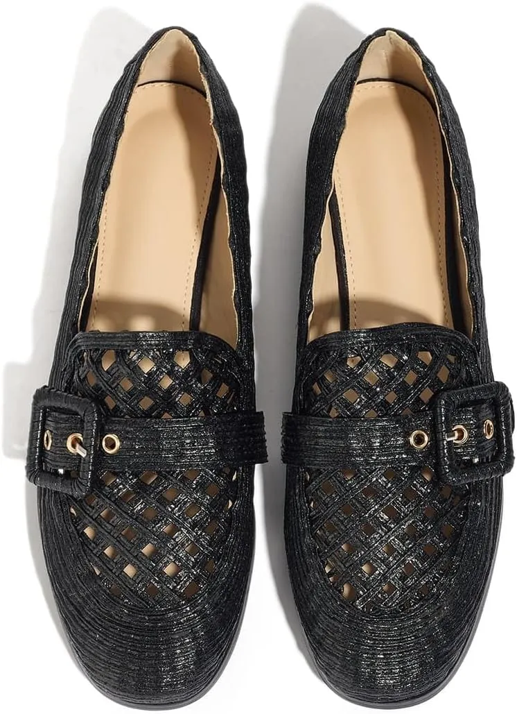 Women's Loafer Ballet Flats Casual Comfortable Business Office Dressy Mary Jane Flats Shoes for Women