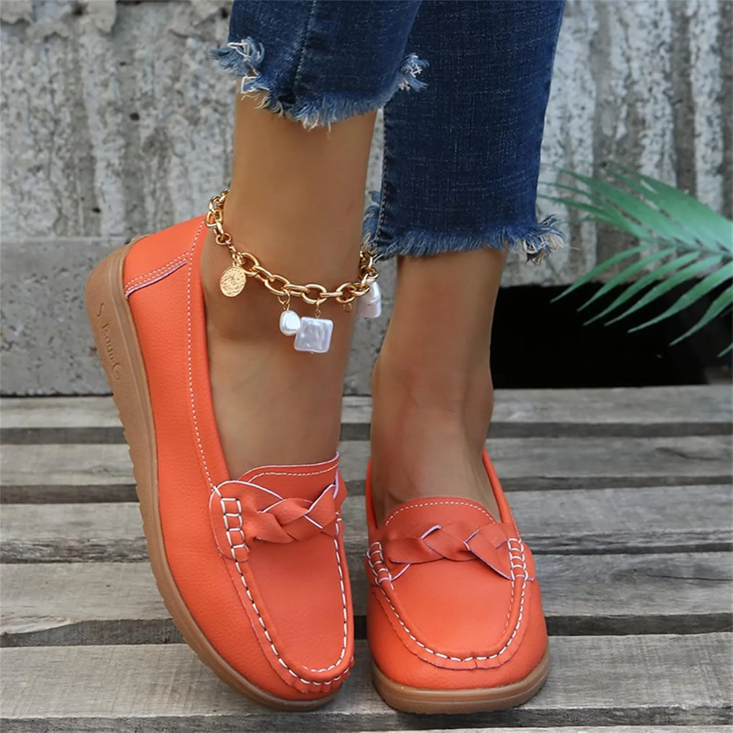 Women’s Loafer Comfortable Office Shoes Dressy Flat Shoes Slip On Shoes Business Shoes Comfy Casual Loafer Work Shoes