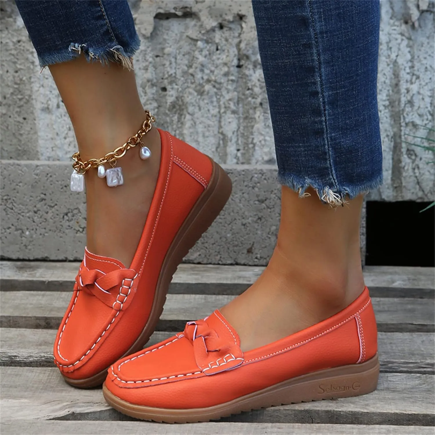 Women’s Loafer Comfortable Office Shoes Dressy Flat Shoes Slip On Shoes Business Shoes Comfy Casual Loafer Work Shoes